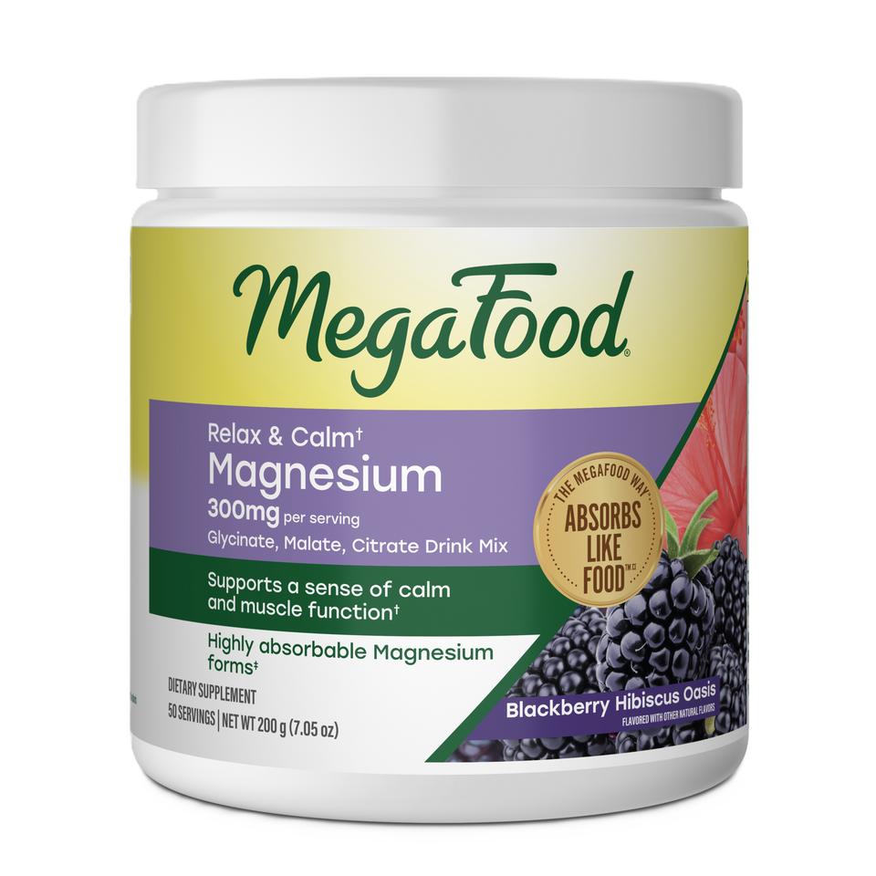 Relax + Calm† Magnesium Powder - Blackberry Hibiscus Oasis Flavor
