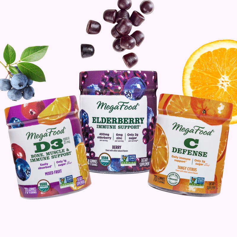Vitamin D3, Elderberry, C Defense, Gummy Vitamins