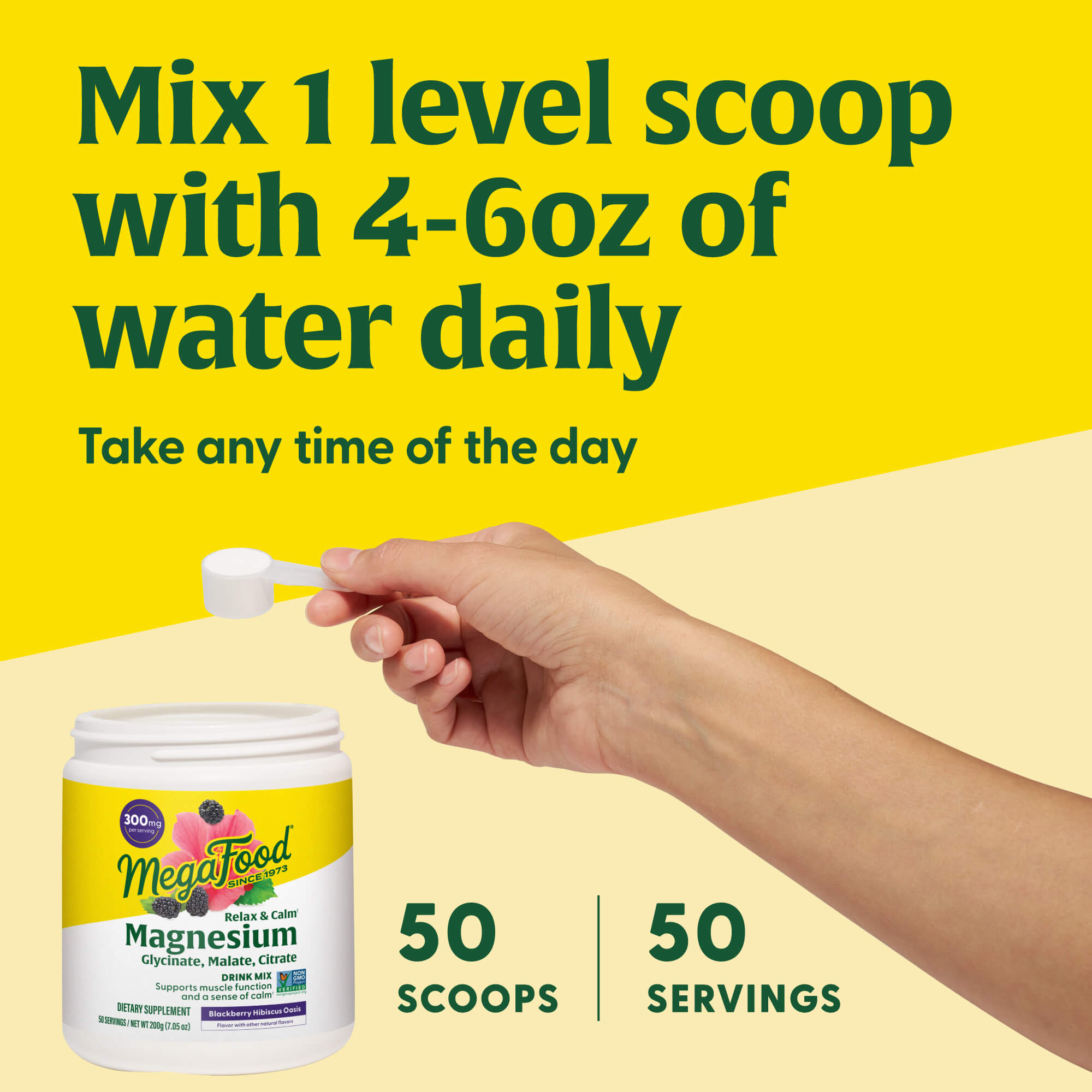 Relax + Calm* Magnesium Powder - Blackberry Hibiscus Oasis Flavor