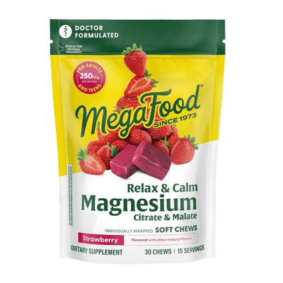 Relax + Calm† Magnesium Soft Chews - Strawberry
