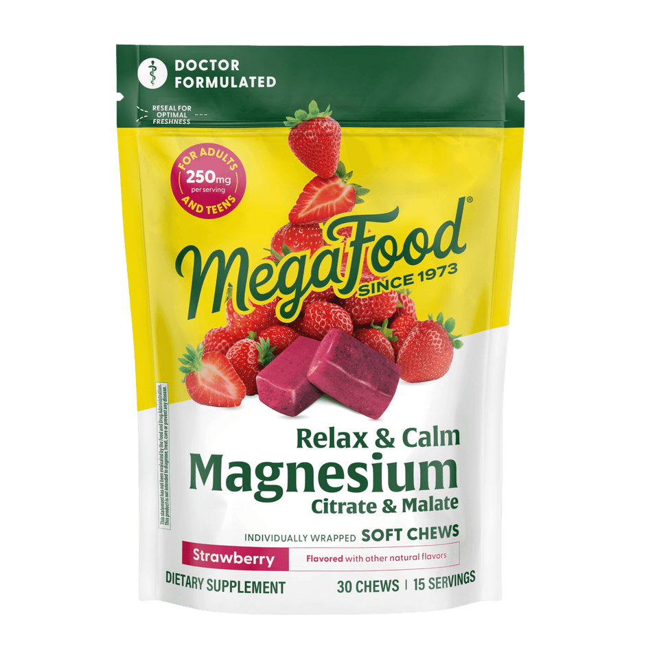 Relax + Calm† Magnesium Soft Chews - Strawberry