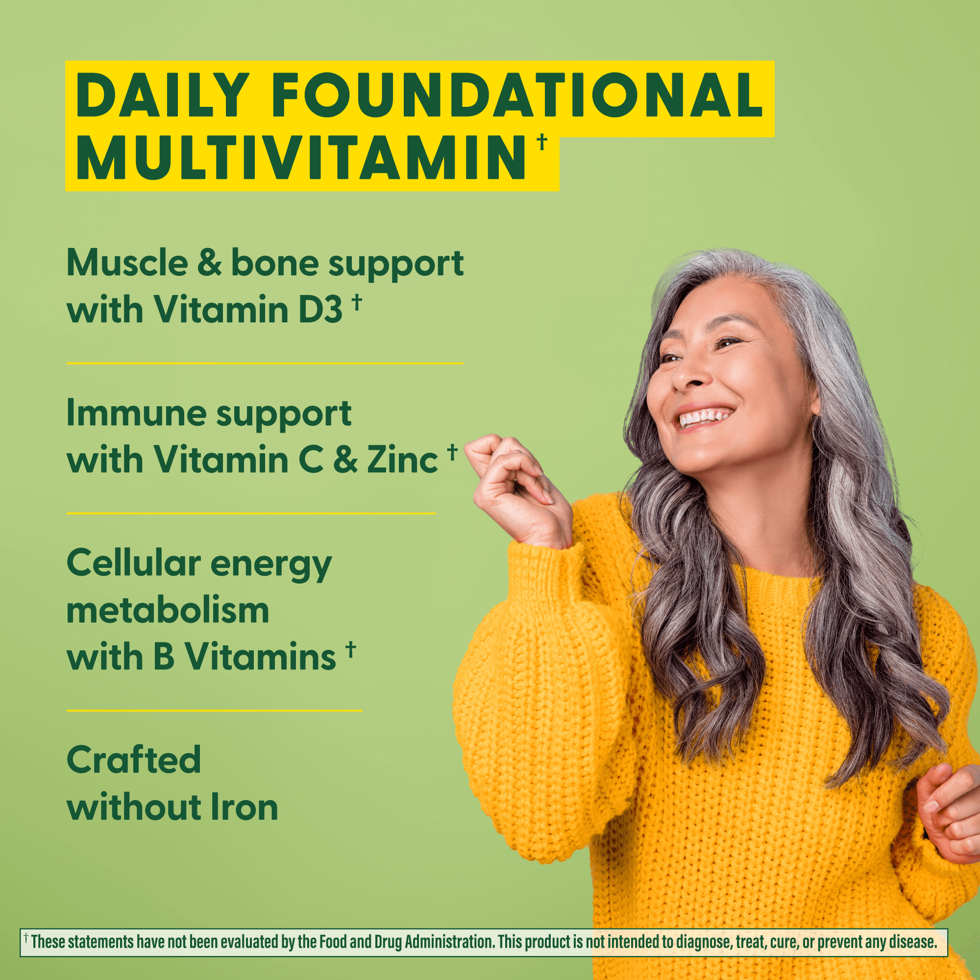 One Daily Iron Free Multivitamin