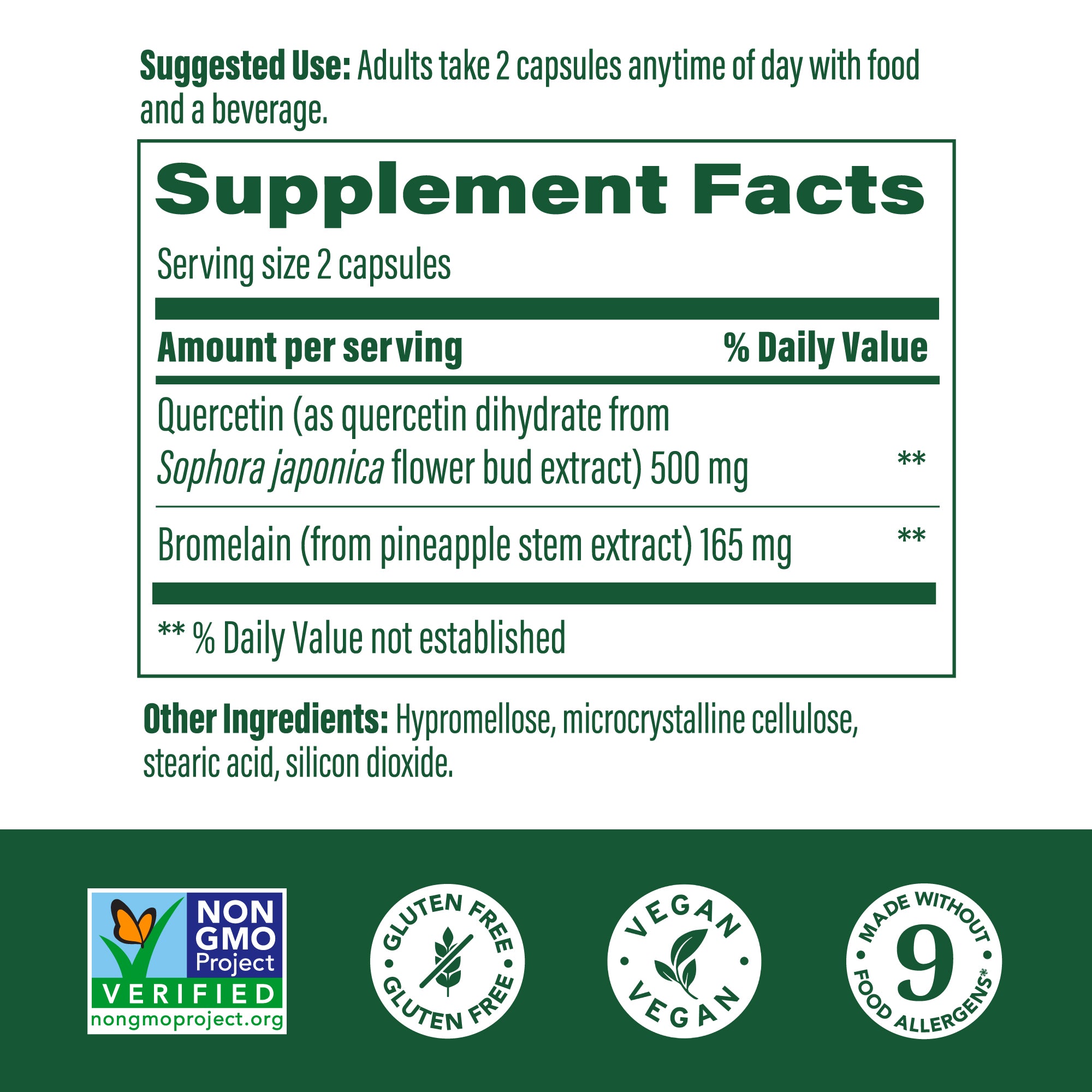 Quercetin with Bromelain