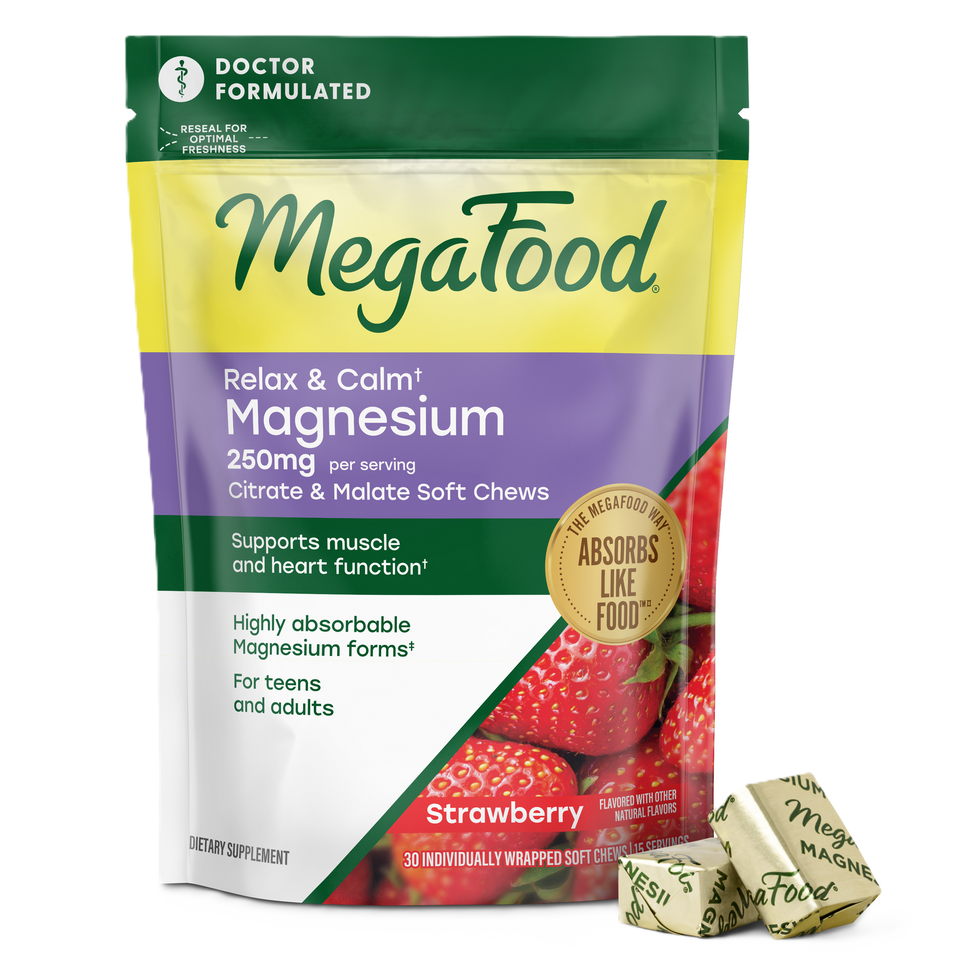 Relax + Calm† Magnesium Soft Chews - Strawberry